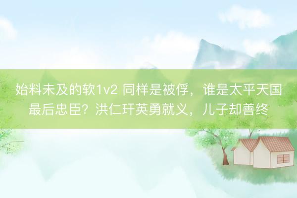 始料未及的软1v2 同样是被俘，谁是太平天国最后忠臣？洪仁玕英勇就义，儿子却善终