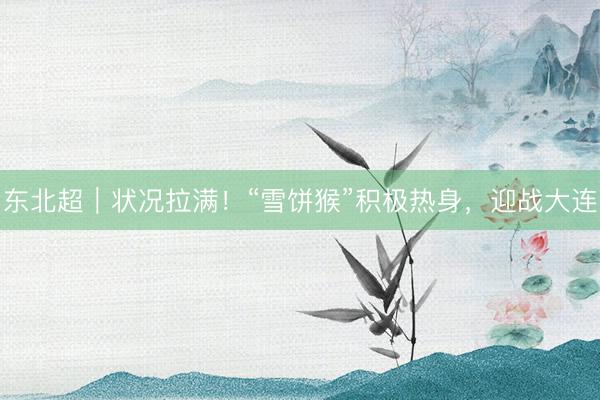 东北超｜状况拉满！“雪饼猴”积极热身，迎战大连