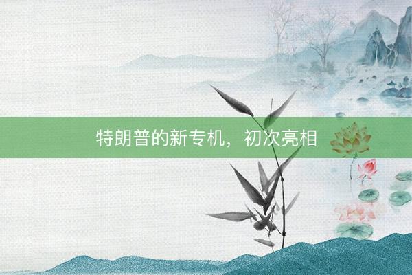 特朗普的新专机，初次亮相